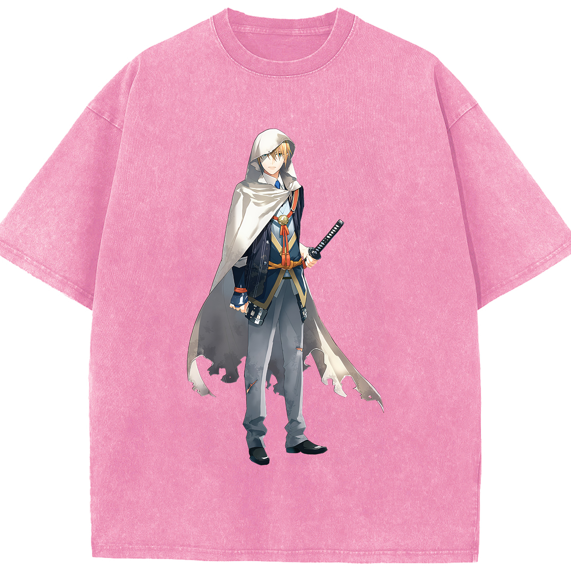 （画像用） 刀剣乱舞 Touken Ranbu 綿100% ヴィンテージ風 半袖Tシャツ（フロントプリント）